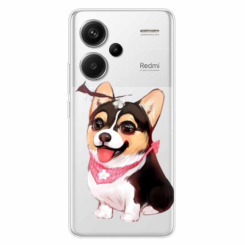 For Redmi Note 13 Pro Plus 5G Case Clear TPU Soft Back Cover for Xiaomi Redmi Note 13 Pro+ 5G Transparent Silicone Cases Funda