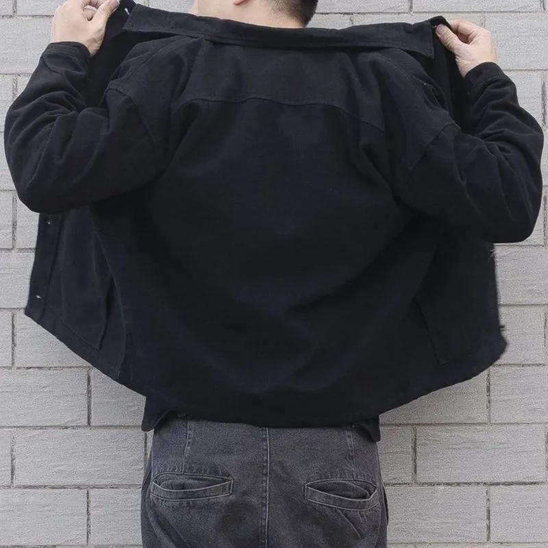 New Autumn and Winter Jacket Men's Korean Style Trendy Versatile Loose Workwear Japanese Denim Jacket