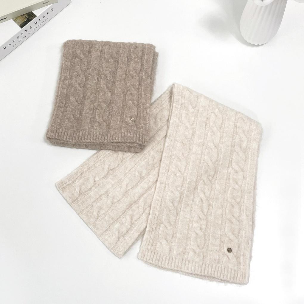 Women's and Men's Couple Daily Twisted Scarf Hat