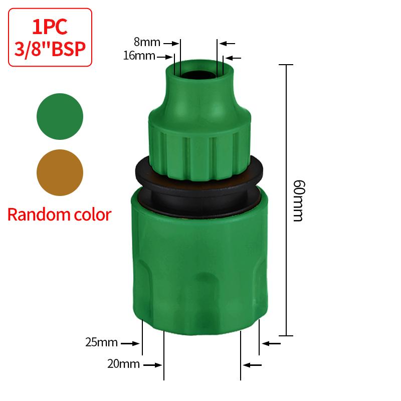 Garden Hose Quick Water Connector For Water Gun Tap 1/2"3/4"3/8" 1 Inch Adapter Irrigation Pipe Joint Fitting Accessories