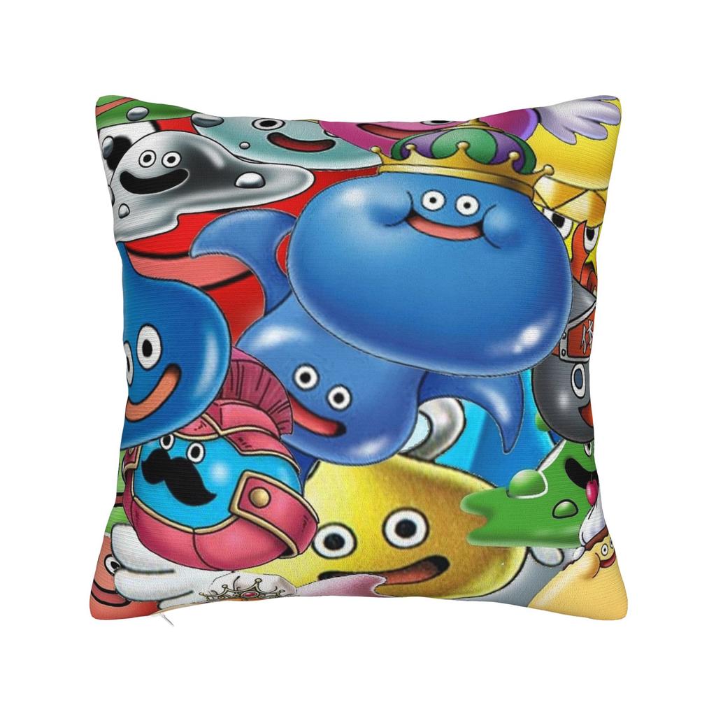Pillow Cover Dragon Quest Slime   Cute Funny Pillow Case For Sofa Home Decor Pillowcases