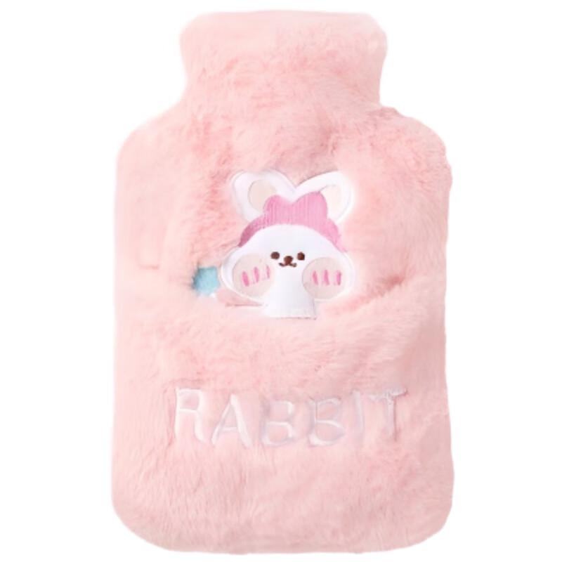 

Lexuer Large Hot Water Bottle with Rabbit Fur Hand Cover