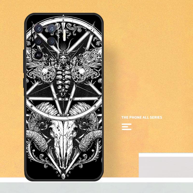 Devil Satan Case For Oppo A74 A94 A54 A15 A17 A57 A6 A5 Pro A16 A76 A96 A40 A60 A80 A18 A38 A58 A78 A98