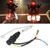 Akozon Motorcycle Universal Rear Brake Light Switch with Spring Kit for YBR125 2007 2008 2009 2010 2011 2012 2013 2014