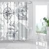 Universe Starry Sky Shower Curtain Bathroom Decor Bath Curtains Waterproof Polyester Christmas Snowflake Bathroom Curtains