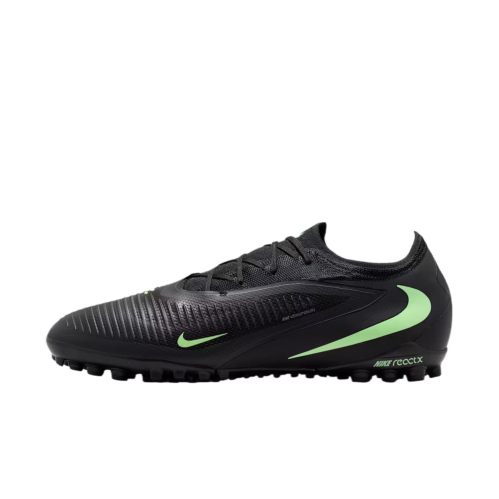 Кроссовки Nike Phantom 6 Low Pro TF Черный Иллюзорно-Зеленый Унисекс HJ4123-001 40