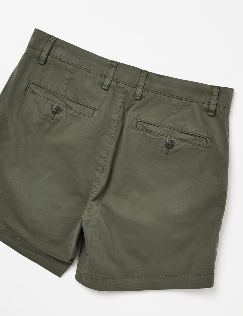 Chino No Slim Stretch Brand Dark W31 [Amazon Essentials] Shorts, Tuck, Comfort, Fit, (Former Name Goodthreads), Men's, Green,