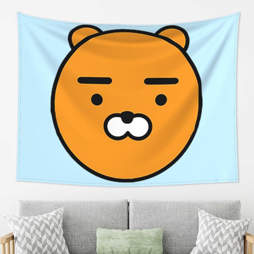 Kakao Ryan Tapestry Decor Art Aesthetic Tapestries for Living Room Bedroom Home Wall Cloth Wall Hanging