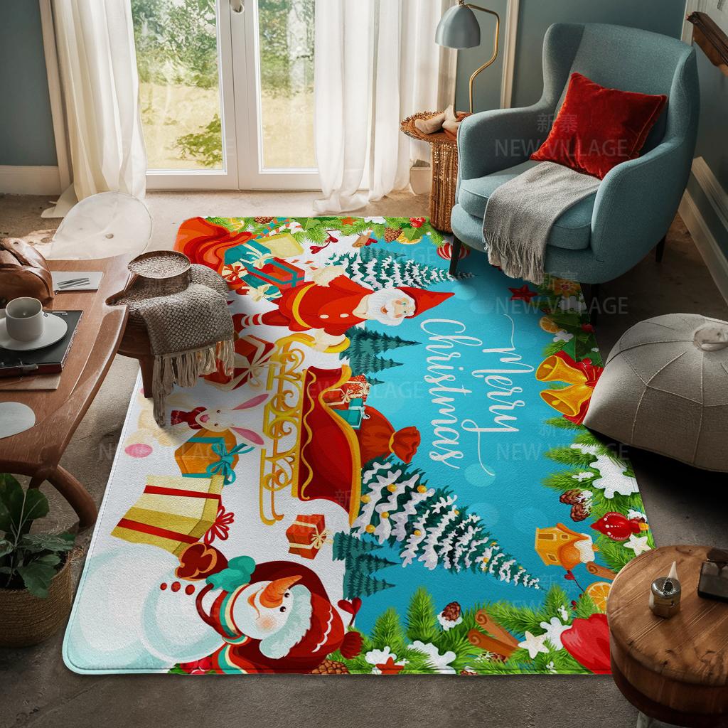 Koberec ke vchodu do domu Rohožka ke dveřím do domu Obývací pokoj Vana Koupelna Protiskluzové koberce s absorpcí vody vana Veselé Vánoce zima