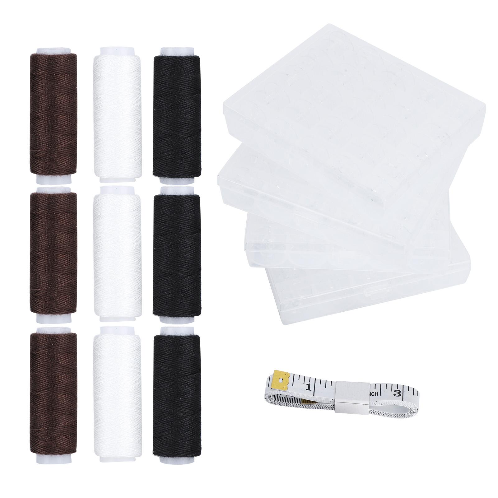 

Empty Bobbin Transparent Plastic Spool Set Sewing Threads Embroidery Supplies Accessories