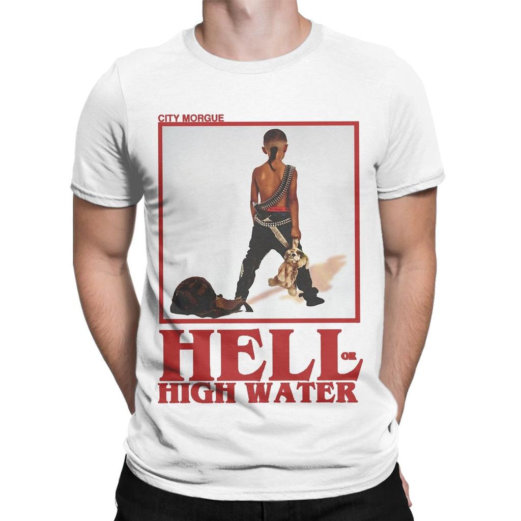 Casual City Morgue T-Shirt for Men Round Collar Cotton T Shirts Short Sleeve Tee Shirt Printing Clothes