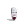Adidas VL COURT 2.0 Cow Leather Hook and loop Balance Low top Toddler Shoes White Infant And Toddler EG3890