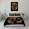 "Elephant Floral Art Decor Print 3PC" Soft Comfortable Duvet Cover Bedding Set Included 1*Duvet Cover & 2*Pillowcases Gift