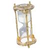 Antique Sand Hourglass Timer Metal Elegant 15 Minutes Decorative Hourglass for Wedding Home Desk