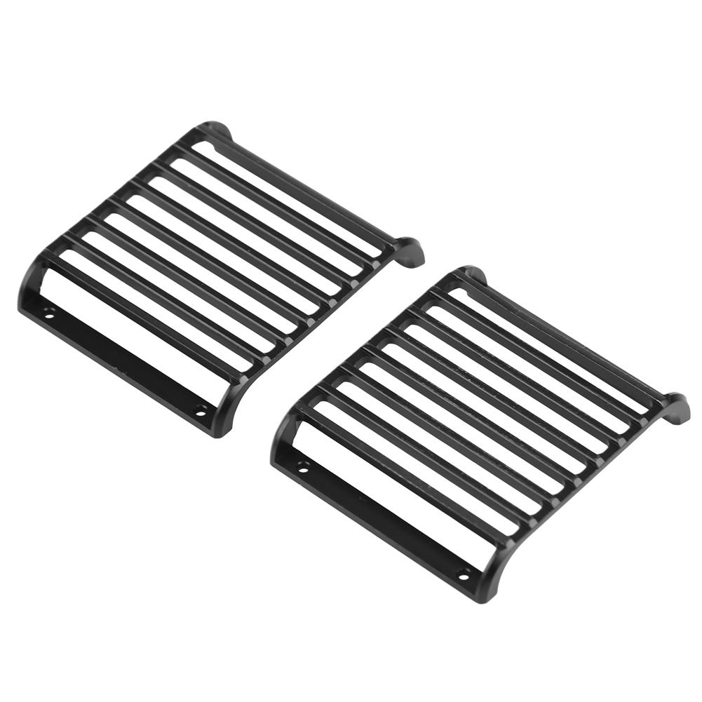 2 Pcs Metal Front Light Cover Grille for Traxxas TRX 4 1 10 Scale RC Crawler Car