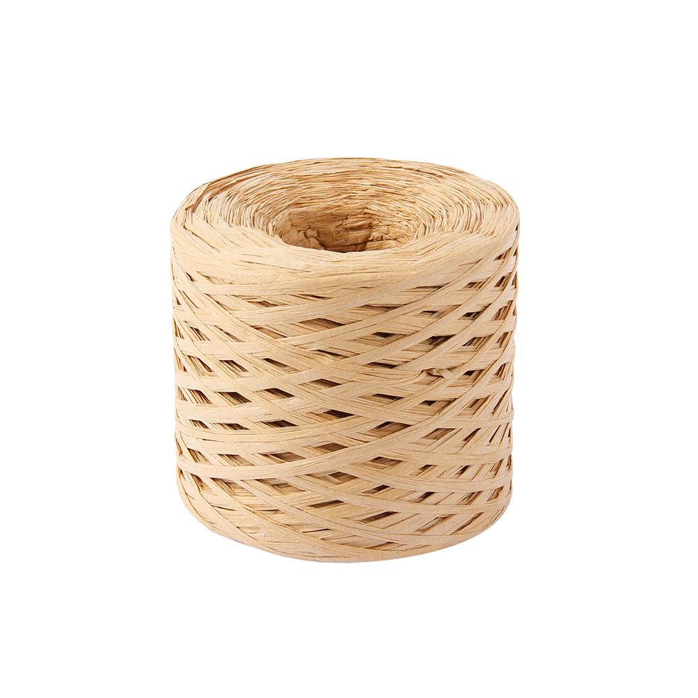 200M/Roll Raffia Straw Yarn Handmade Knitting Summer Hat Bags Crocheting Yarn DIY Cord Crafts Twine Rope For Handcrafts Material
