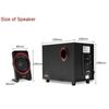 SADA Luxus-Desktop-Computer USB2.1 Audio Holzlautsprecher, verwendet für Notebook Desktop TV Heimkino Spiel Kleiner Lautsprecher Subwoofer
