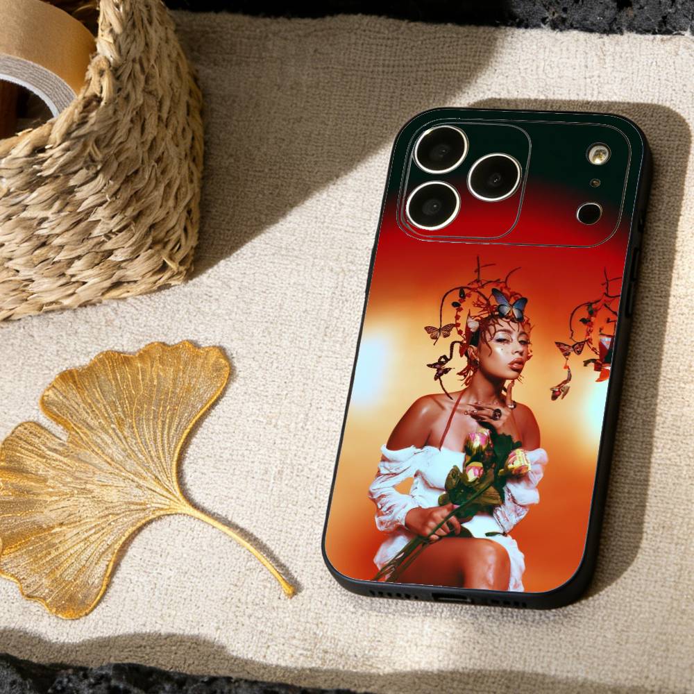 K-Kali U-Uchis Latin Pop Star Phone Case For iPhone 17, 16,15,14,13,12,11 X XR Plus,Others Soft Black Cover