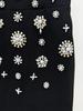 Elegant Rhinestone Beaded Ball Gown with Elastic Tank Skirt