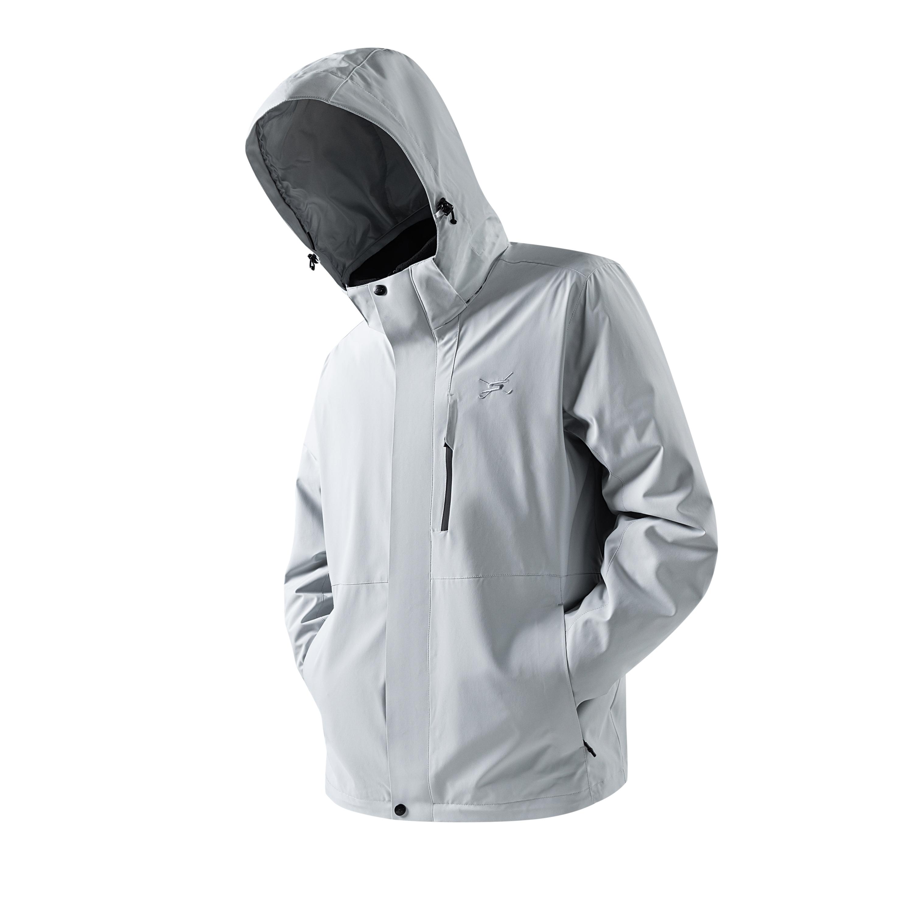 Skechers Detachable Hooded Three-In-One Woven Jacket Unisex Jacket Solid-Color P425U073-06HM S