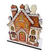 Teak Wood Napkin Stand Halloween Wooden Holder for Table Decor, Decorative Organizer Dispenser, Rustic Tabletop Cartoon Freestanding Paper Towel