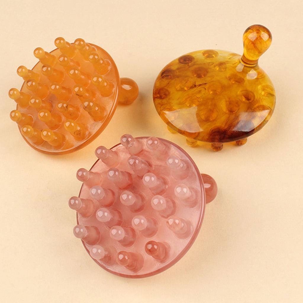 Resin Scalp Massage Comb Cellulite Lymphatic Drainage Massager for Muscles Back Neck Shoulder Relaxation Massager