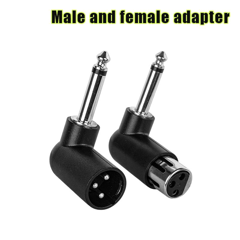 XLR to 6.35mm Audio Adapter Right Angle for Superior Sound Quality Professional Use