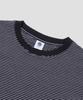 AGOD Back Incision Stripe Half T-Shirt [Black]