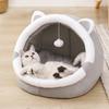 Plush Cat Bed Kitten Sleeping Bed Small Dog Nest Pet Winter Sleeping Cushion Anti-Scratching Bedding Pet Cat Supplies