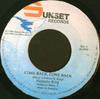 7inch Record HUMPTY KING  Come Back Come Back NONE Sunset Records 1986 Jamaica Reggae Ska  Dub Used
