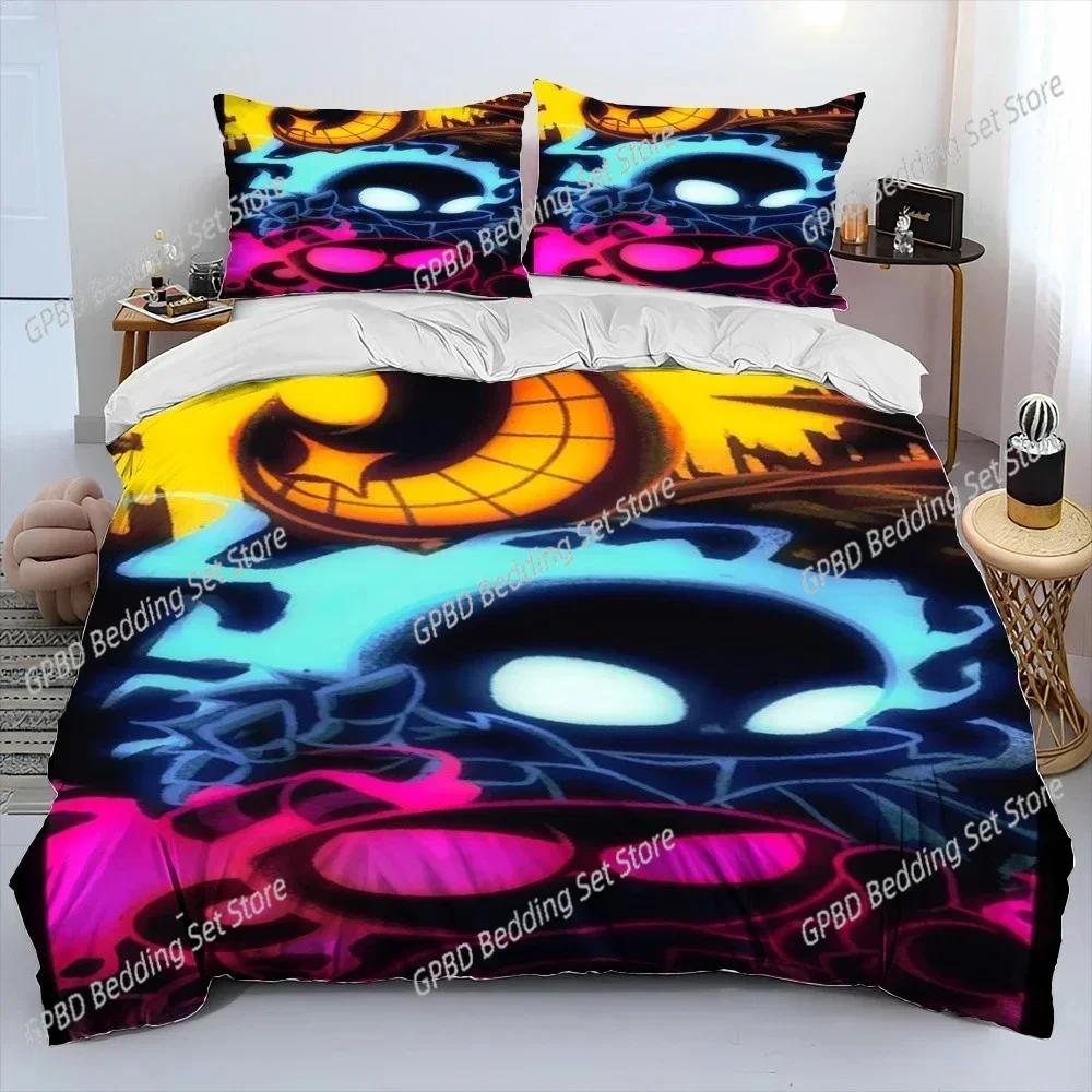 Cuphead E Mugman, Gioco 3D Nuovo Copripiumino Federa Set Biancheria da Letto Adulto Ragazzo Ragazza Decorazione Camera da Letto Bambini Singolo Matrimoniale Grande