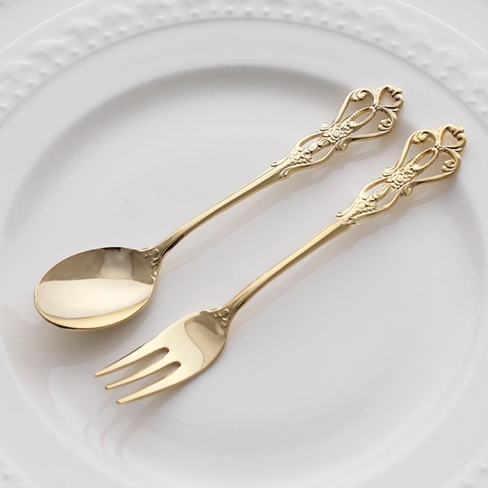 Spoon Charm Coffee Embossed Fine And Retro Texture
