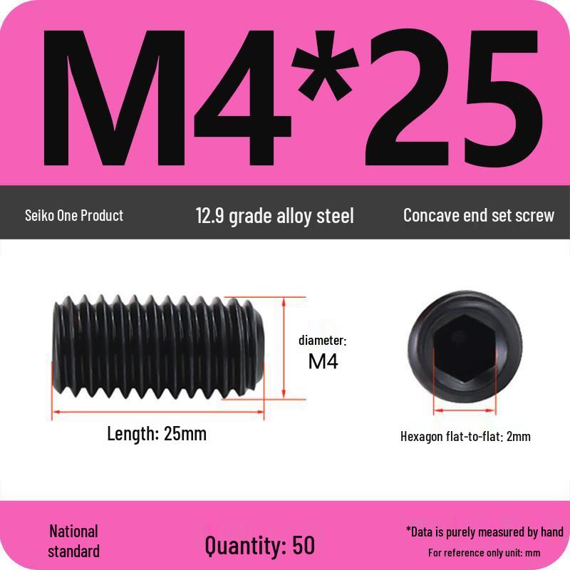 12.9 Grade Hex Socket Set Screw Grub Screw (M3-M12)