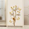 3D Tulip Butterfly Wall Sticker Self Adhesive Removable Decal for Bedroom Home Decor