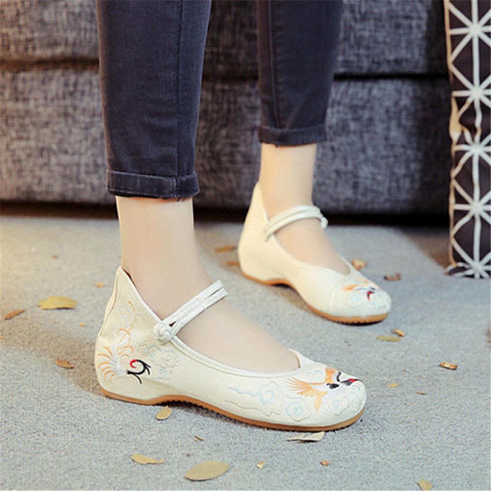 sapatos femininas women fashion plus size high quality spring & summer buckle strap canvas shoes dance shoes ab649