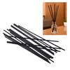 50Pcs Aroma Diffuser Reed Sticks Black 18Cm Long 3Mm Rods Replacement for Home Scent Air Purification
