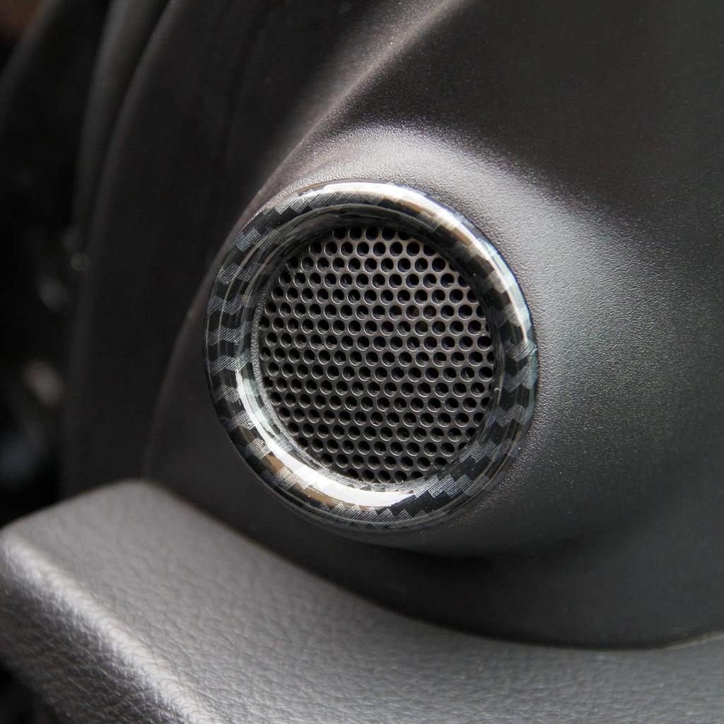 Crosselec Carbon Fiber Inner Front Door Speaker Cover Trim for Dodge Durango 2011-2022