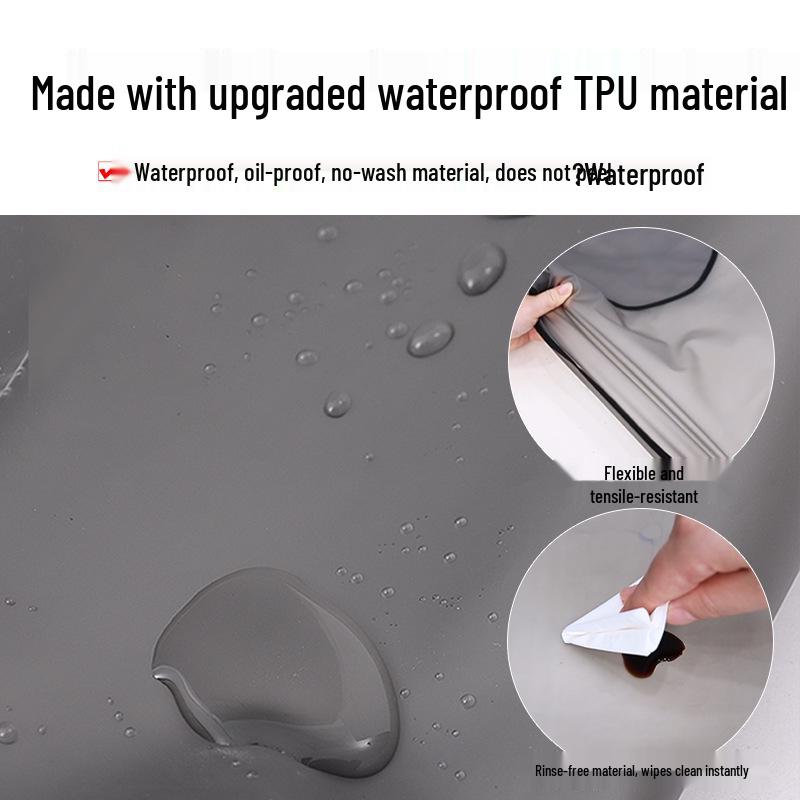 Waterproof Cartoon TPU Disposable Apron - Sleeveless, Oil-Proof Kitchen Workwear for Women (2025 New)
