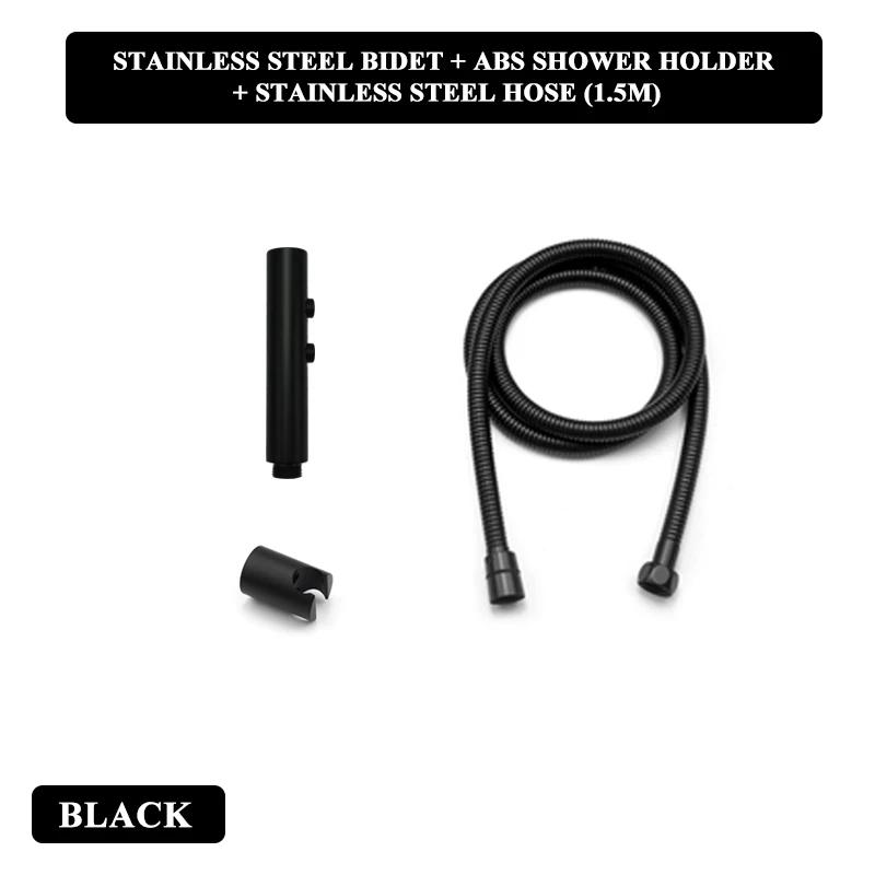 Handbrause Bidet Sprayer Set Hochdruck Dual-Modus Edelstahl Sprühpistole Dusche Selbstreinigend Badezimmerzubehör