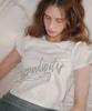 AEGO FREEDOM LAB Serendipity Crop T-Shirt_White