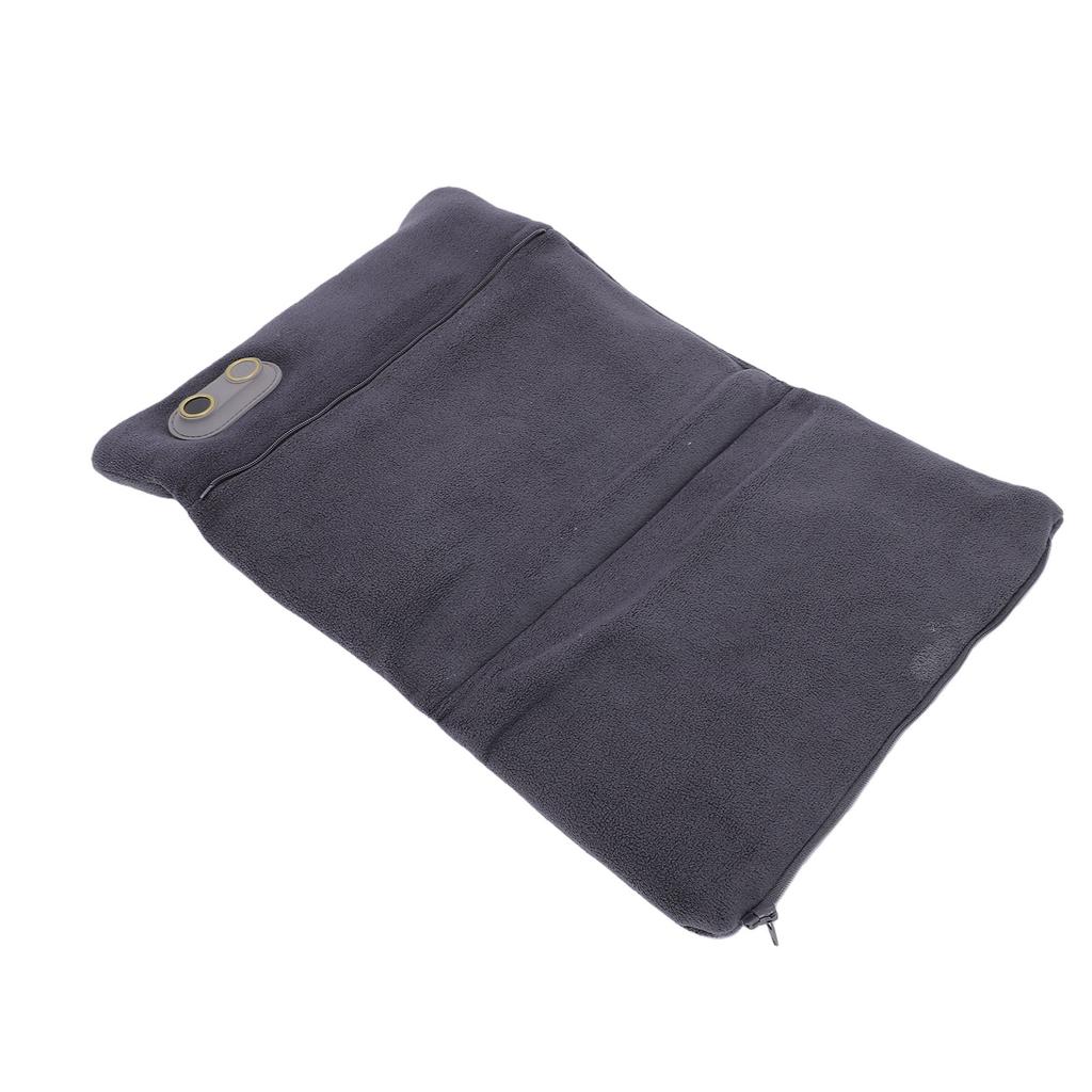 Heated Handwarmer Pouch Rechargeable Fleece Hand Warmer Muff for Abdomen Waist Feet Gray