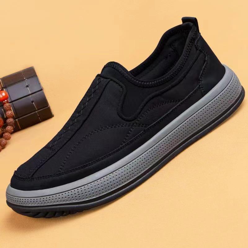 

Дышащая повседневная мужская обувь на толстой подошве RK для людей среднего и пожилого возраста — прочная и удобная для ходьбы и вождения 44 серый