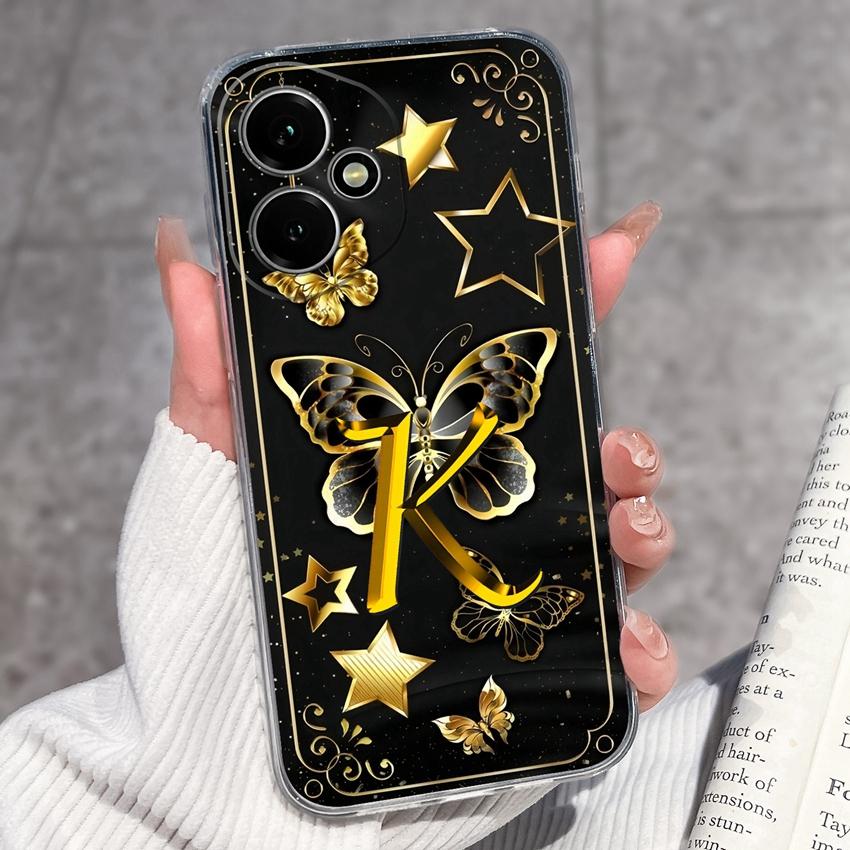 Fashion Letter Butterfly Pattern Phone Case For Honor 400 300 200 Pro Lite Smart 50S 30S 20S 20i 10i Soft Clear Back Cover For Honor Cellphone Casing