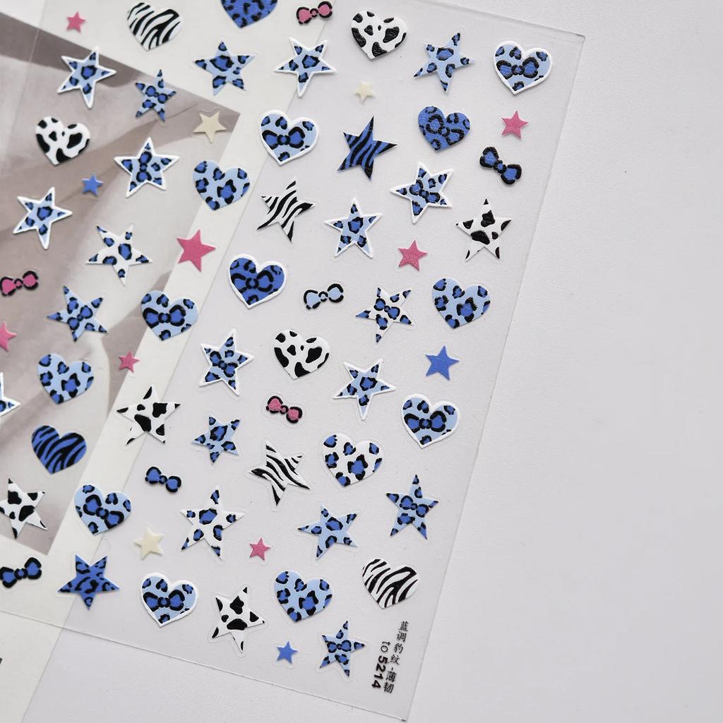 Abstract Silver 5D Nail Art Sticker Elegant French Curve Asymmetric Line Fragments Modern Artistic Self Adhesive Manicure Decal