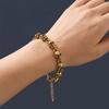 Gothic Clavicle Chain Hip Hop Beaded Bracelet Personality Skull Necklace  Hallowmas