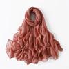 New Cotton Linen Scarf For Women Girls Students Autumn Classic Solid Color Scarves Retro Soft Foulard Viscose Female Wrap Shawls