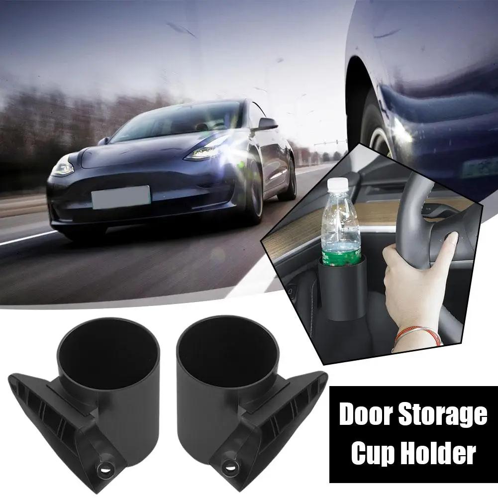 

ALZH070 2Pcs For Tesla Model 3/Y Car Door Cup Holder Drink Storage Box Type A