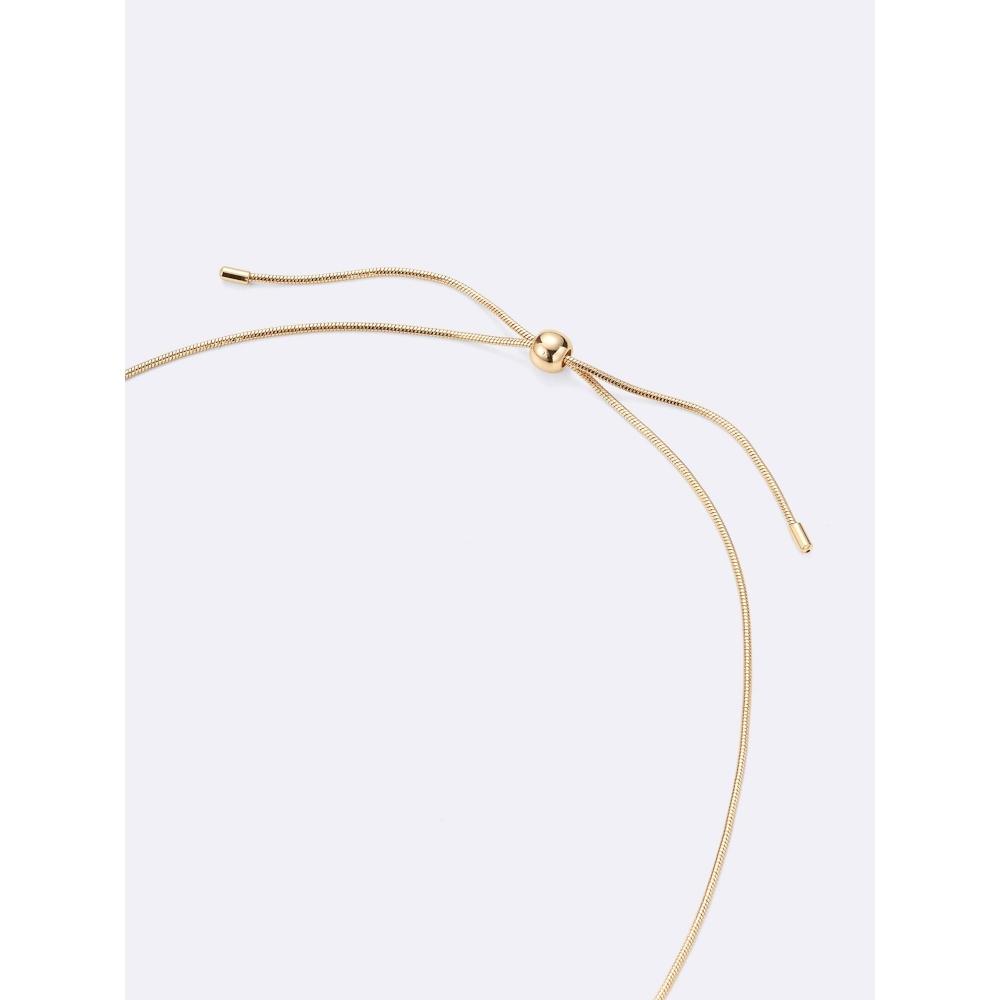 GU by Uniqlo Slide Chain Ribbon Motif Necklace Model