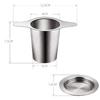 1pc Stainless Steel Fine Mesh Tea Infuser Basket With Dual Handle Loose Leaf Tea Funnel Strainer For Tea Room Home Use