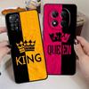 Pouzdro na telefon s písmeny Crown pro Xiaomi Redmi Note 14 12C 13C A4 A5 10 12 11 A3 A1 14C K80 9 8 7 13 Pro Plus K40 A1 A2